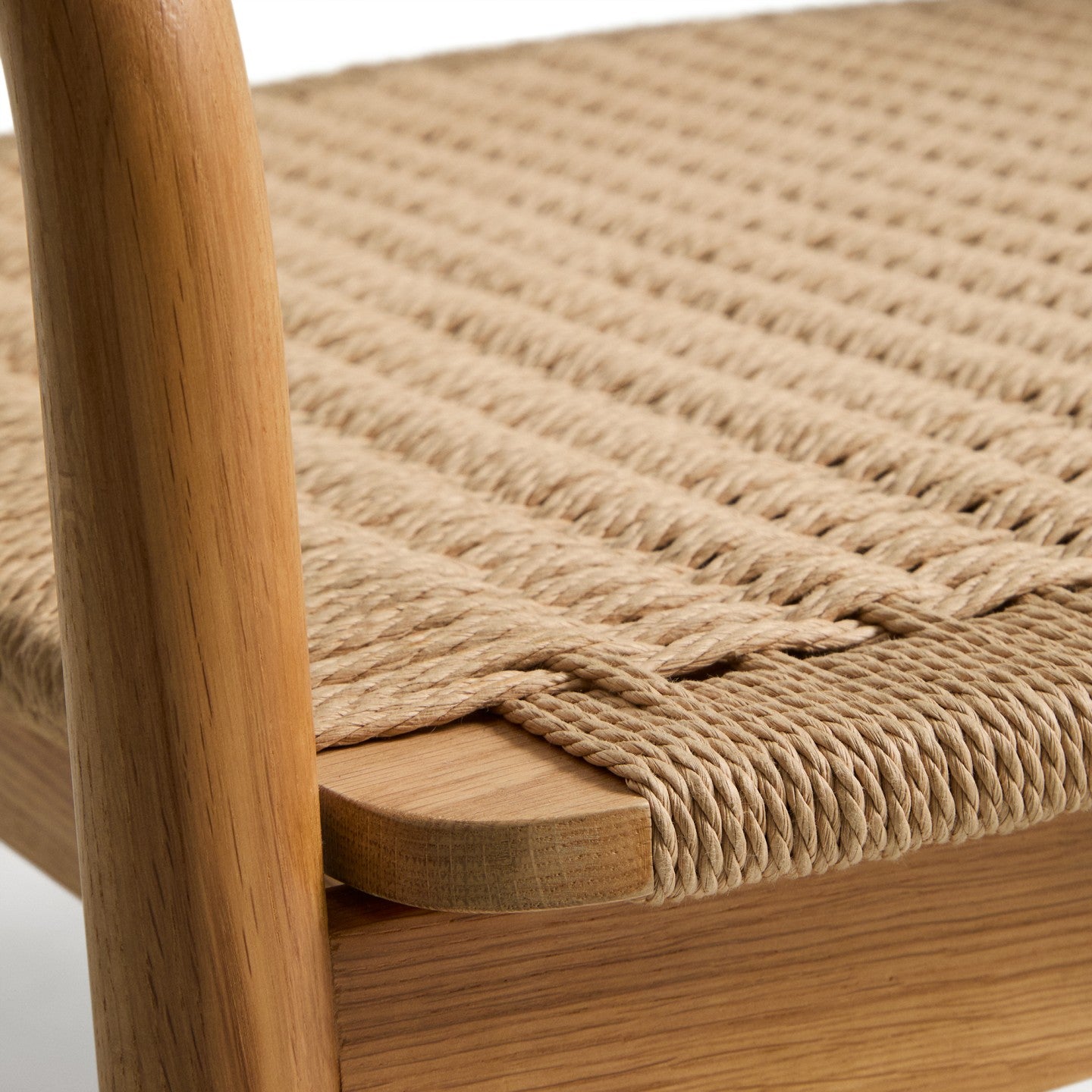 Kave Home Derile fauteuil eiken Naturel