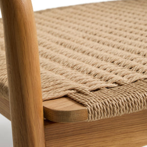 Kave Home Derile fauteuil eiken Naturel