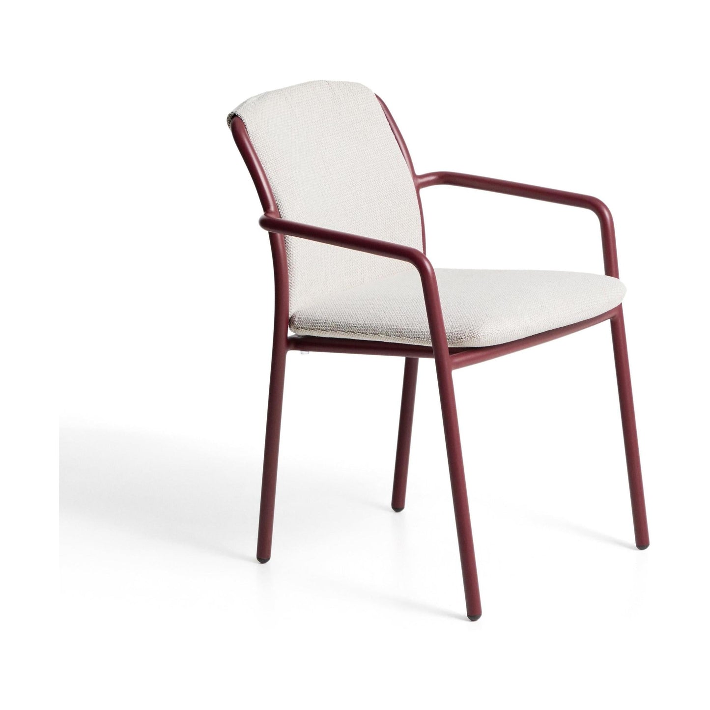 Kave Home Linosa tuinstoel Burgundy/Beige