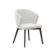 Kave Home Darice eetkamerstoel chenille Beige walnoot