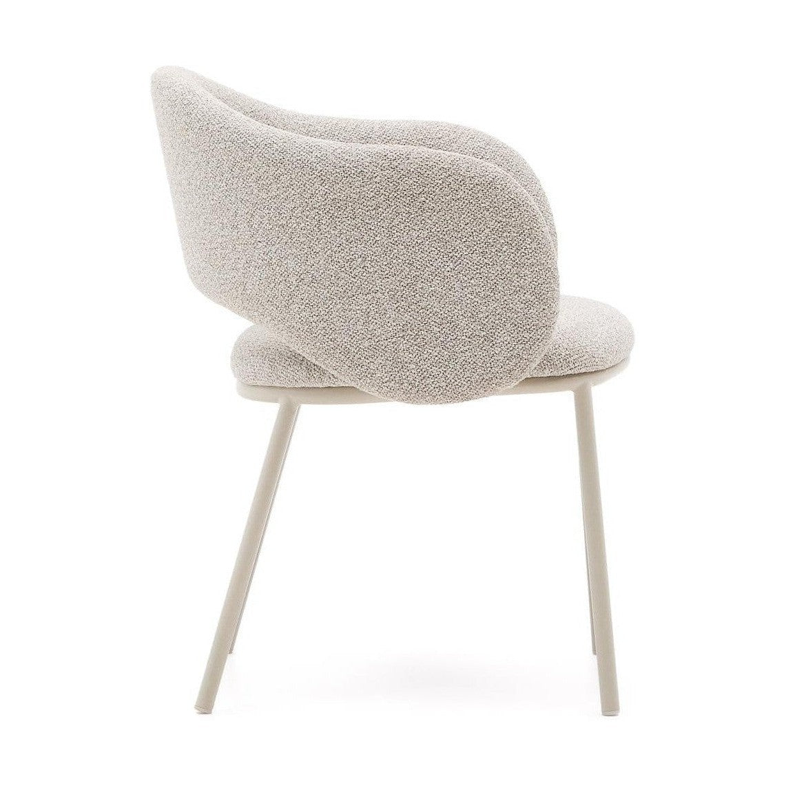 Kave Home Maina eetkamerstoel dik beige chenille