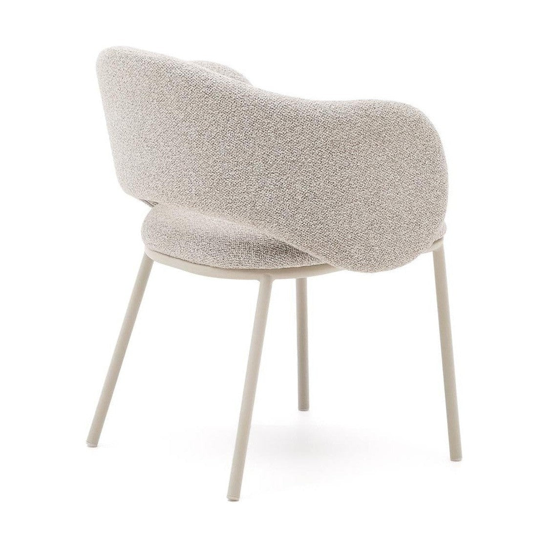 Kave Home Maina eetkamerstoel dik beige chenille