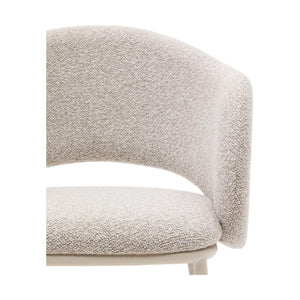 Kave Home Maina eetkamerstoel dik beige chenille