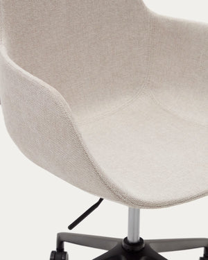 Kave Home Tissiana bureaustoel draaibaar Beige