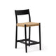 Kave Home Yalia barkruk H65 met rugleuning Zwart