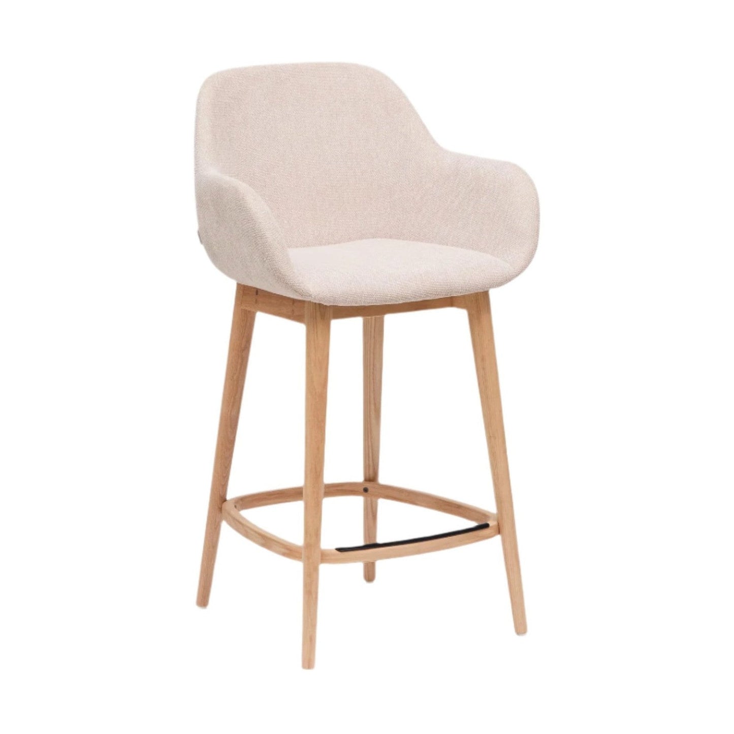 Kave Home Konna barkruk H65 licht hout Beige