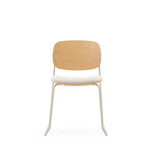 Kave Home Meli eetkamerstoel multiplex chenille Beige
