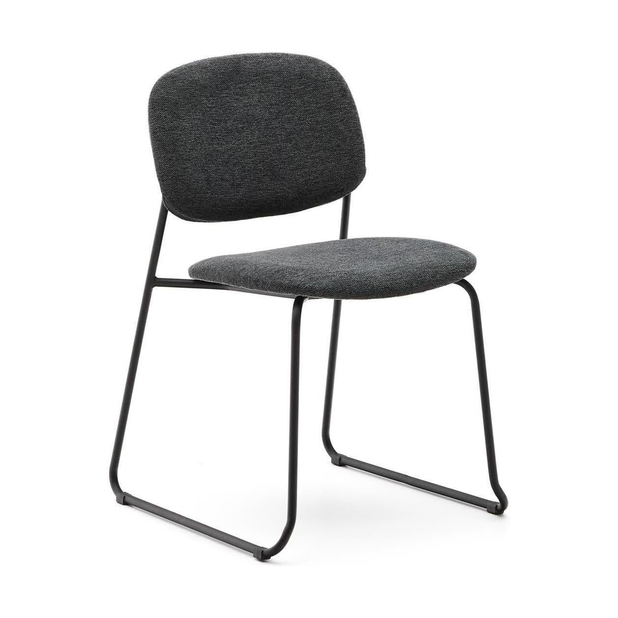 Kave Home Meli eetkamerstoel chenille Grijs