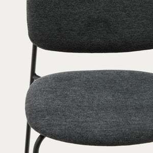 Kave Home Meli eetkamerstoel chenille Grijs