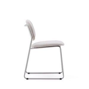 Kave Home Meli eetkamerstoel chenille Beige