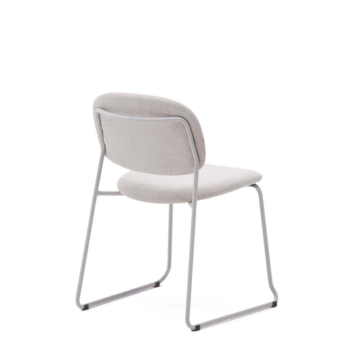 Kave Home Meli eetkamerstoel chenille Beige