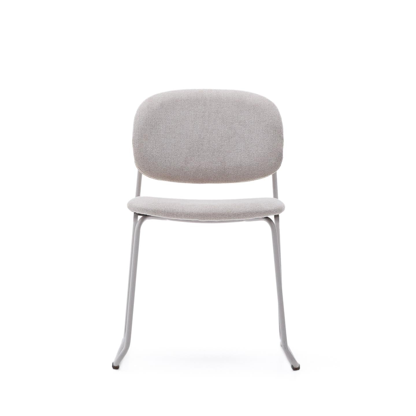 Kave Home Meli eetkamerstoel chenille Beige