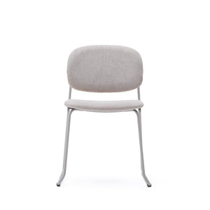 Kave Home Meli eetkamerstoel chenille Beige
