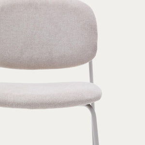 Kave Home Meli eetkamerstoel chenille Beige