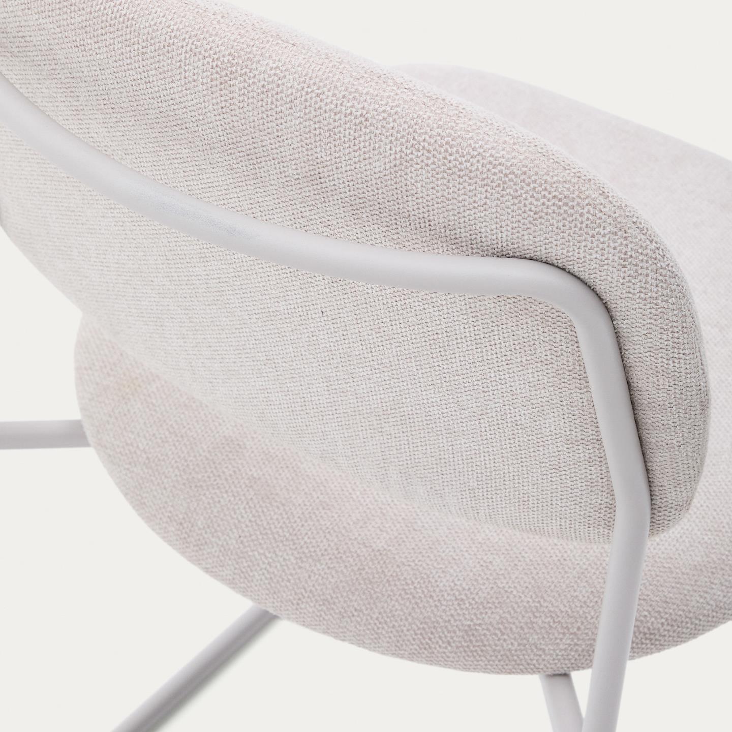 Kave Home Meli eetkamerstoel chenille Beige