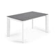 Kave Home Axis eettafel uitschuifbaar 140/200x90 cm Grijs/Wit