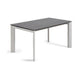 Kave Home Axis eettafel uitschuifbaar 160/220x90 cm Grijs/Wit