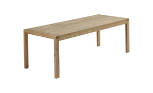 Kave Home Briva eettafel 200(280)x100 cm eiken fineer Bruin