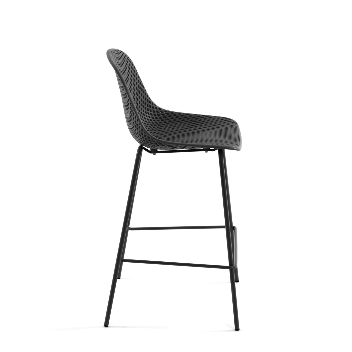Kave Home Quinby barkruk H75 Grijs