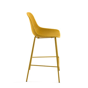 Kave Home Quinby barkruk H75 Geel
