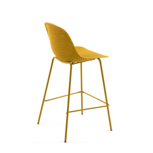 Kave Home Quinby barkruk H75 Geel
