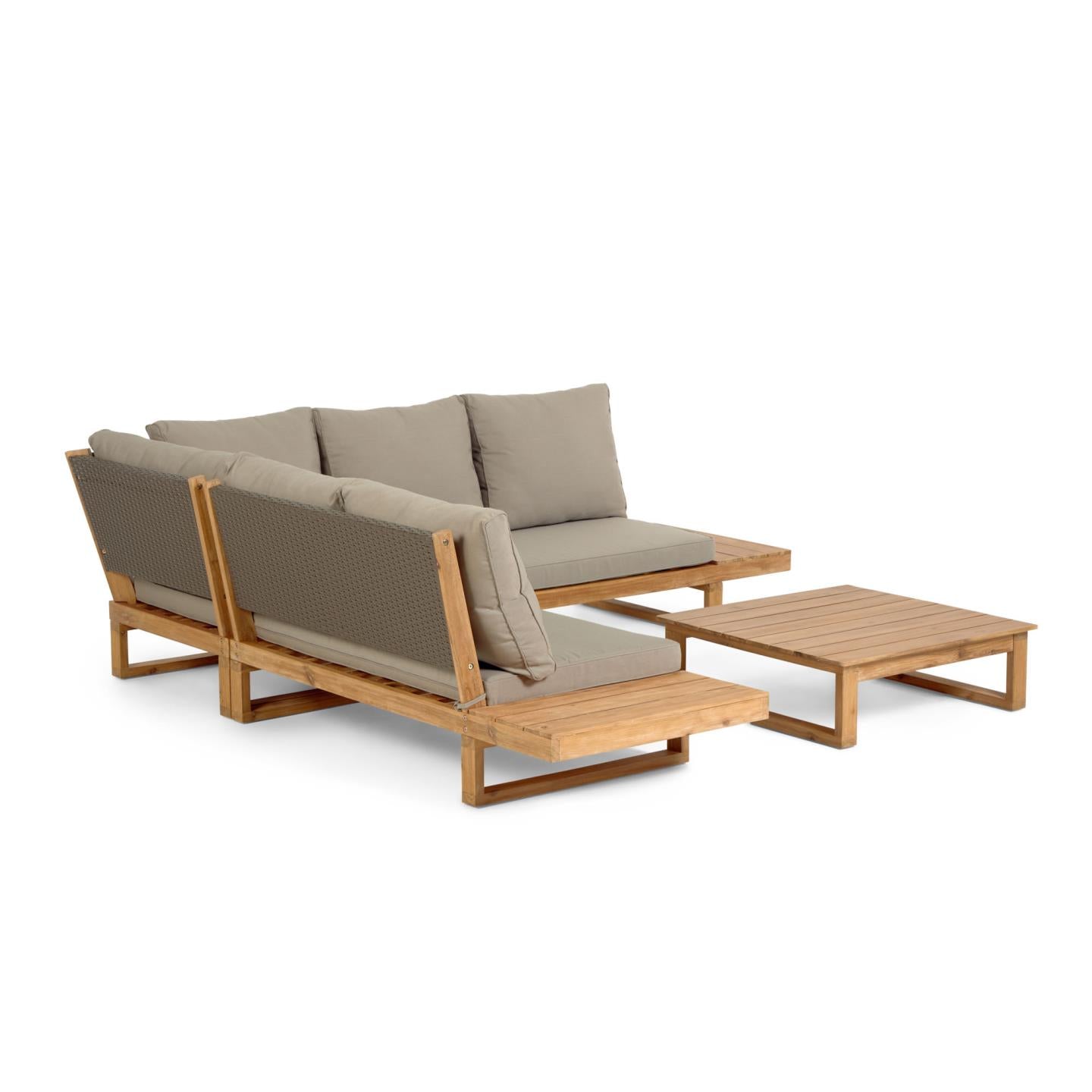 Kave Home Flaviina loungeset accaciahout
