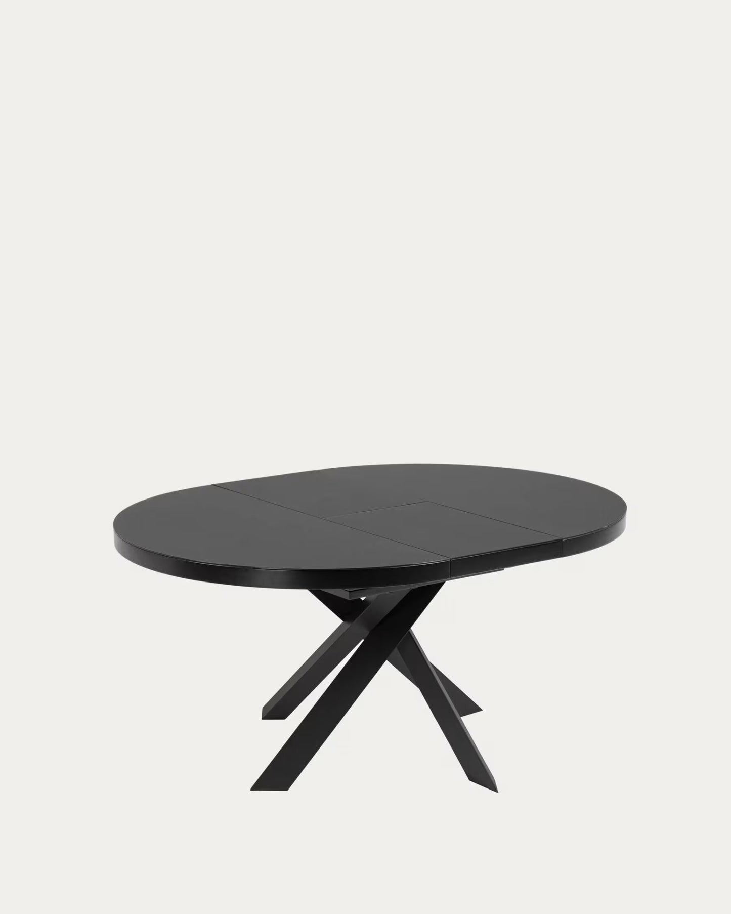 Kave Home Vashti eettafel uitschuifbaar Ø120(160) cm Zwart