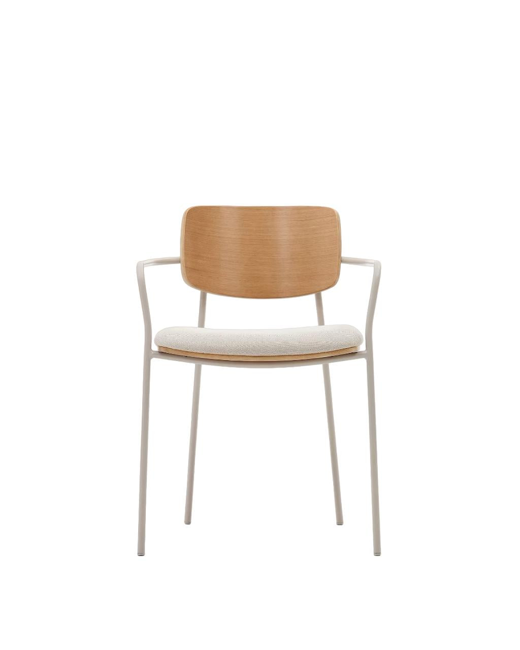 Kave Home Maureen eetkamerstoel eiken fineer Beige
