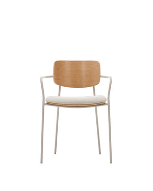 Kave Home Maureen eetkamerstoel eiken fineer Beige