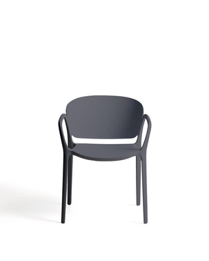 Kave Home Ania tuinstoel Donkergrijs