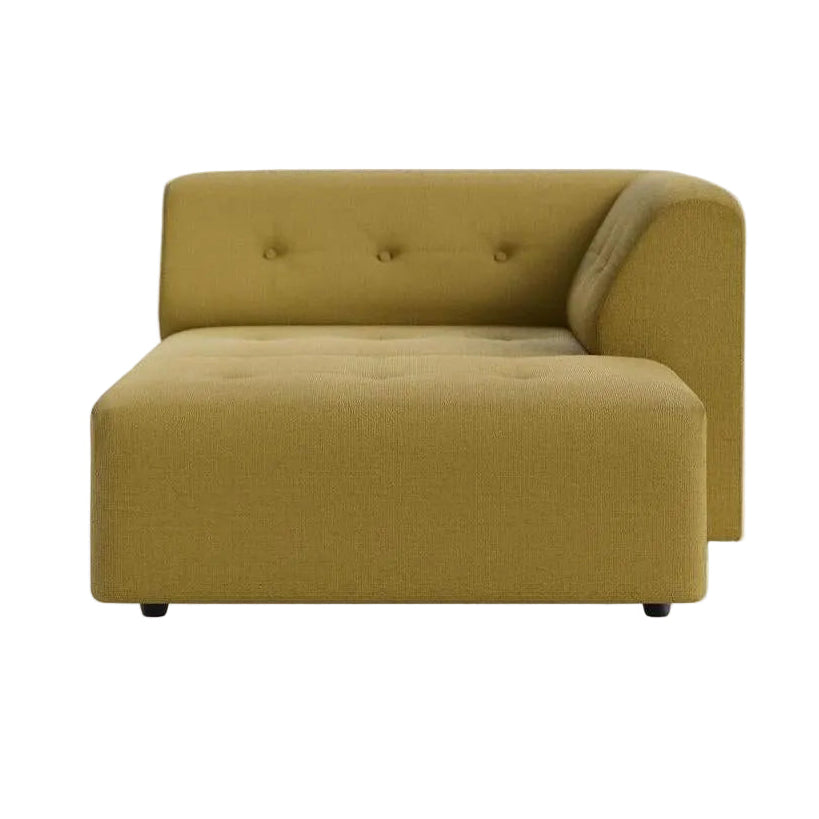 Hkliving Vint bank right divan Linen Burnt Ochre