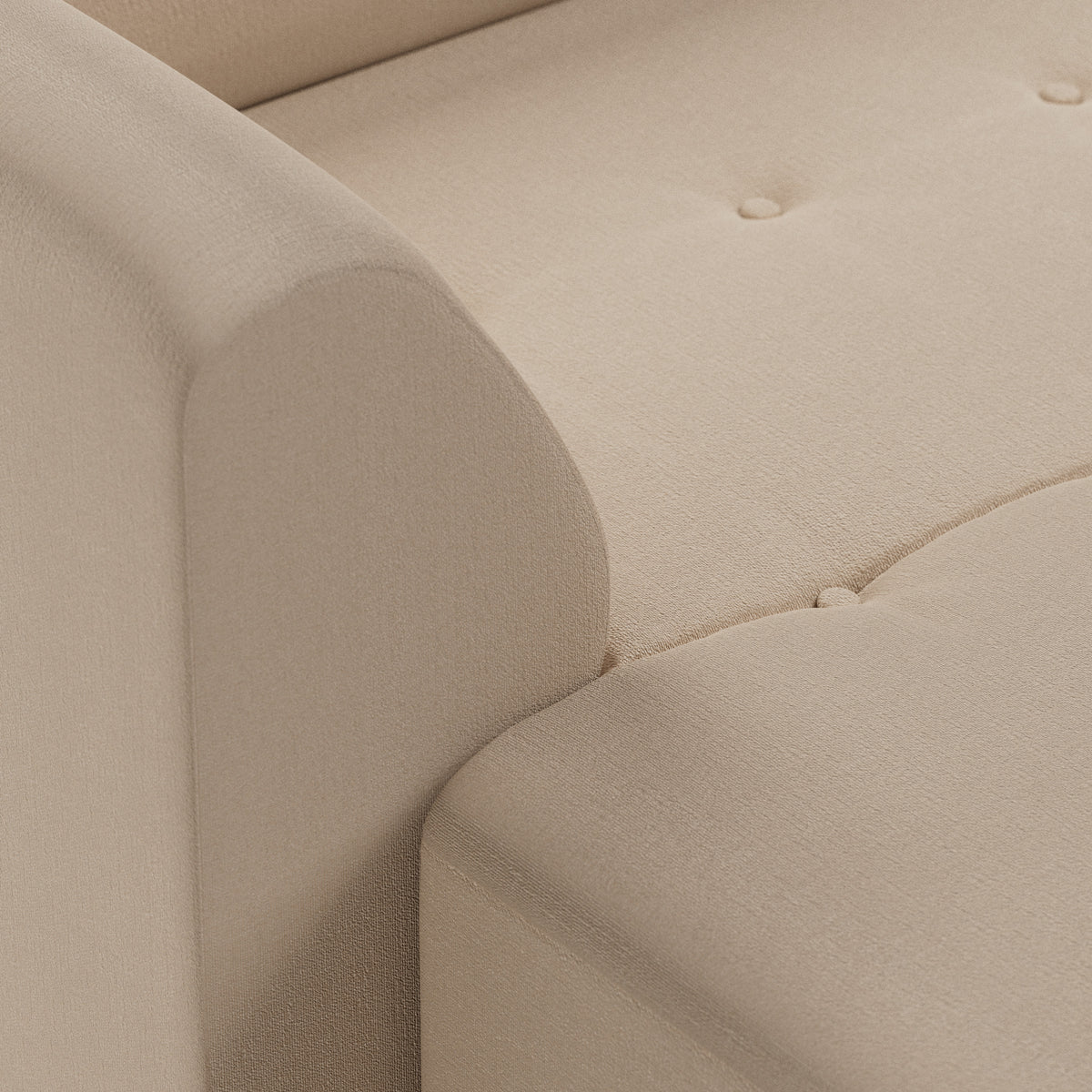 HKliving Vint bank left divan Knotted Beige