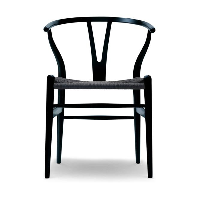 Carl Hansen & Søn CH24 Wishbone Stoel - Gekleurd beukenhout zwart/zwart
