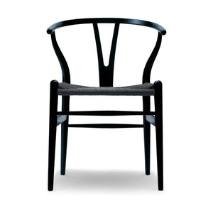 Carl Hansen & Søn CH24 Wishbone Stoel - Gekleurd beukenhout zwart/zwart