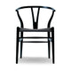 Carl Hansen & Søn CH24 Wishbone Stoel - Gekleurd beukenhout zwart/zwart