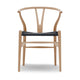Carl Hansen & Søn CH24 Wishbone Stoel - Geolied beukenhout met zwarte zitting