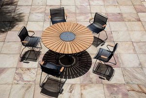 Houe Click Dining tuinstoel met arm Dark Grey