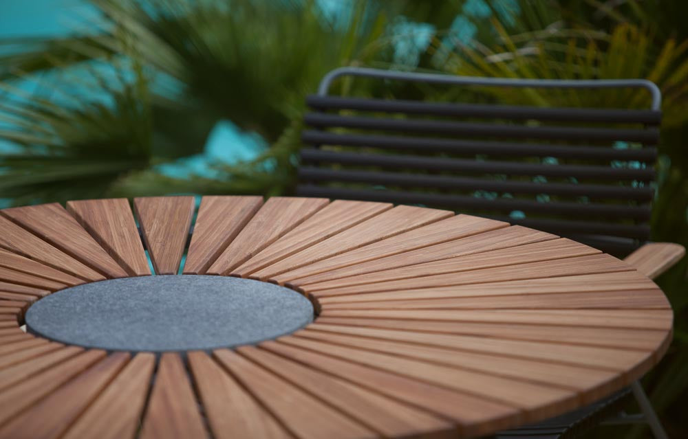 Houe Circle tuintafel Ø150 cm Bamboo