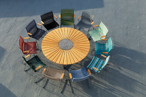 Houe Click Dining tuinstoel met arm Dark Grey