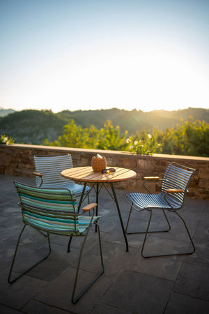 Houe Click Dining tuinstoel met arm Dusty Light Blue