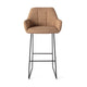 Jesper Home Noto barkruk H75 Toasted Toffee slide black