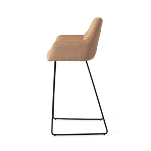 Jesper Home Noto barkruk H75 Toasted Toffee slide black