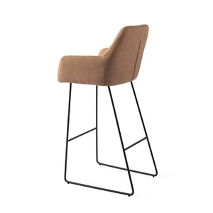 Jesper Home Noto barkruk H75 Toasted Toffee slide black