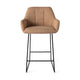 Jesper Home Noto barkruk H65 Toasted Toffee slide black