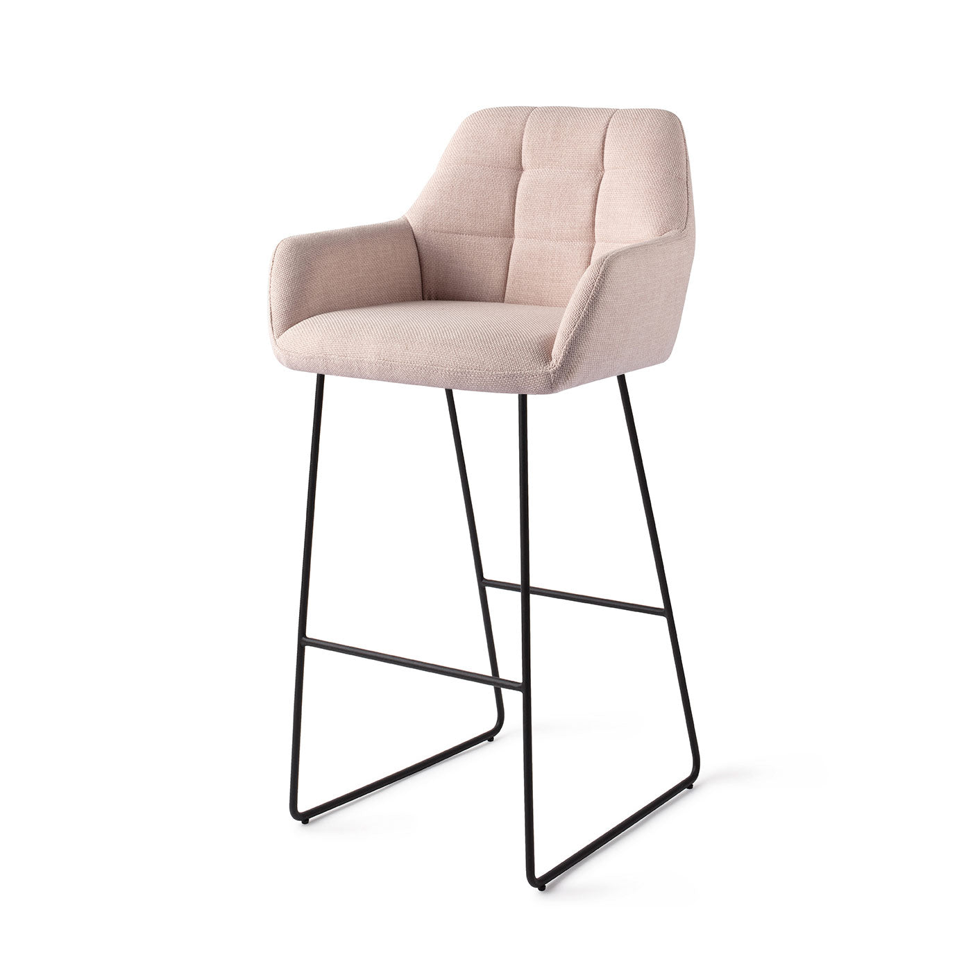 Jesper Home Noto barkruk H75 Petal Pink slide black