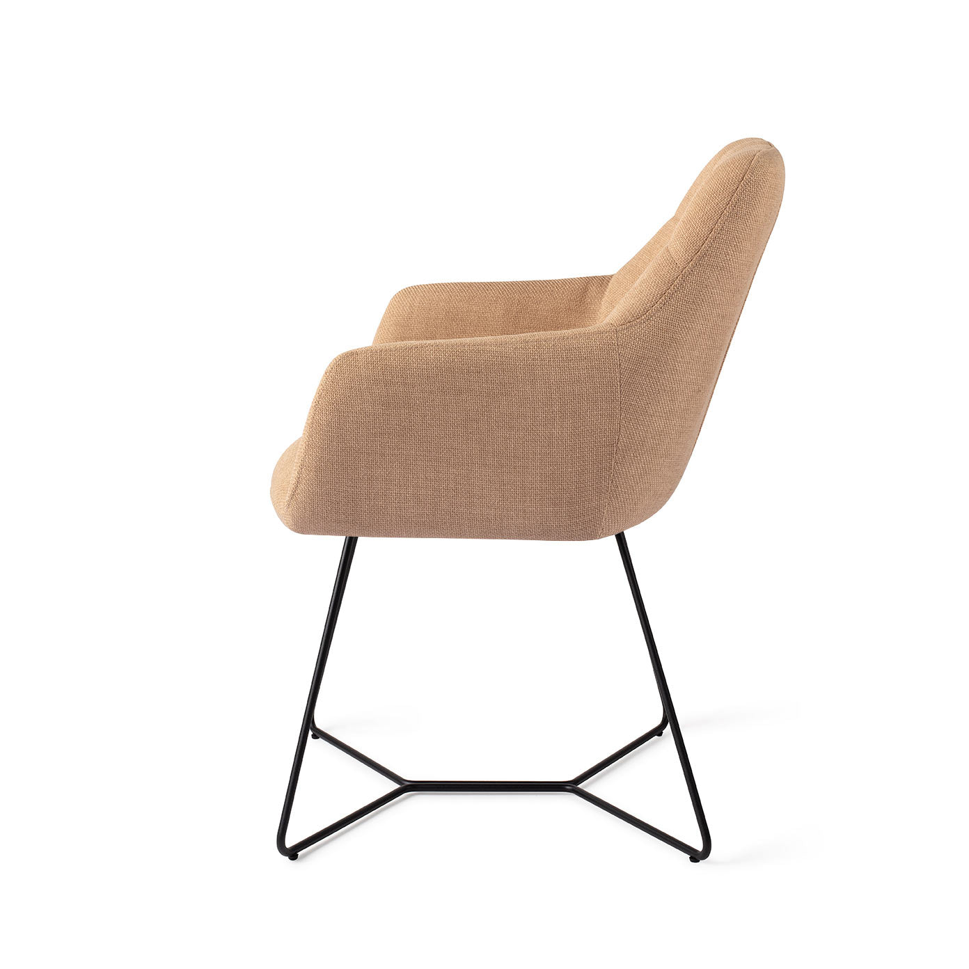 Jesper Home Noto eetkamerstoel Toasted Toffee beehive black