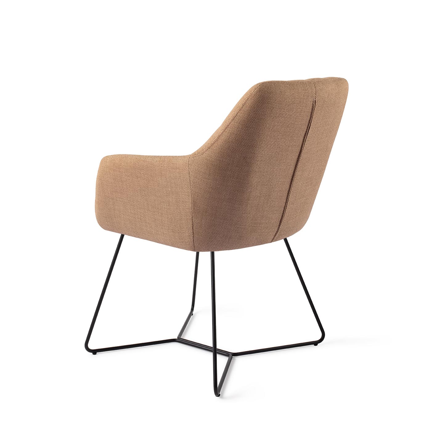 Jesper Home Noto eetkamerstoel Toasted Toffee beehive black