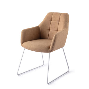Jesper Home Noto eetkamerstoel Toasted Toffee slide white