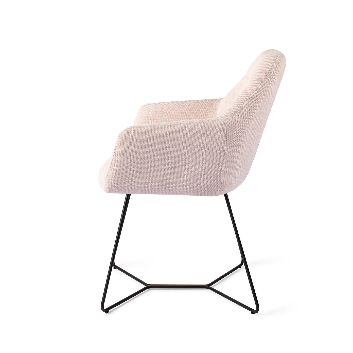 Jesper Home Noto eetkamerstoel Petal Pink beehive black