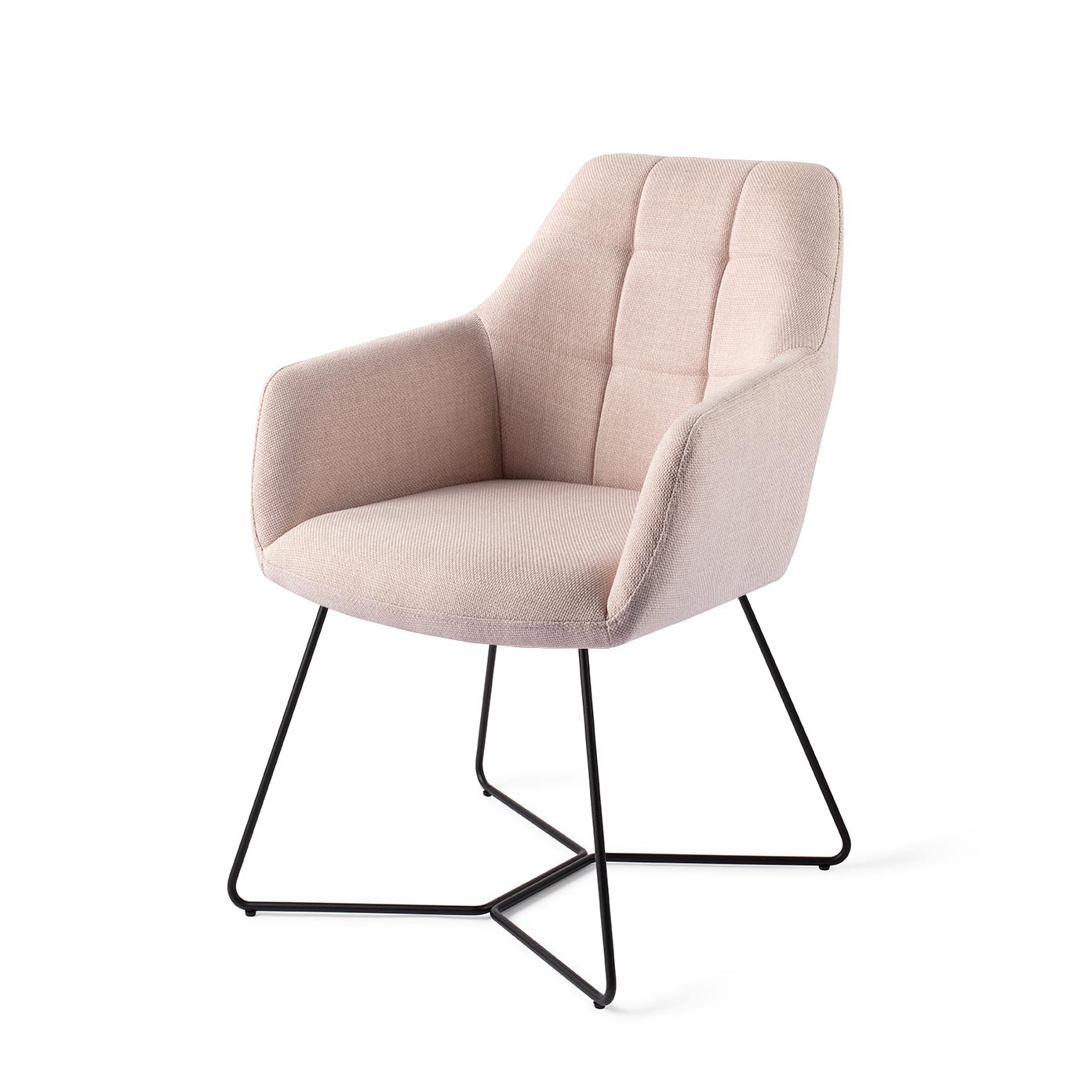 Jesper Home Noto eetkamerstoel Petal Pink beehive black